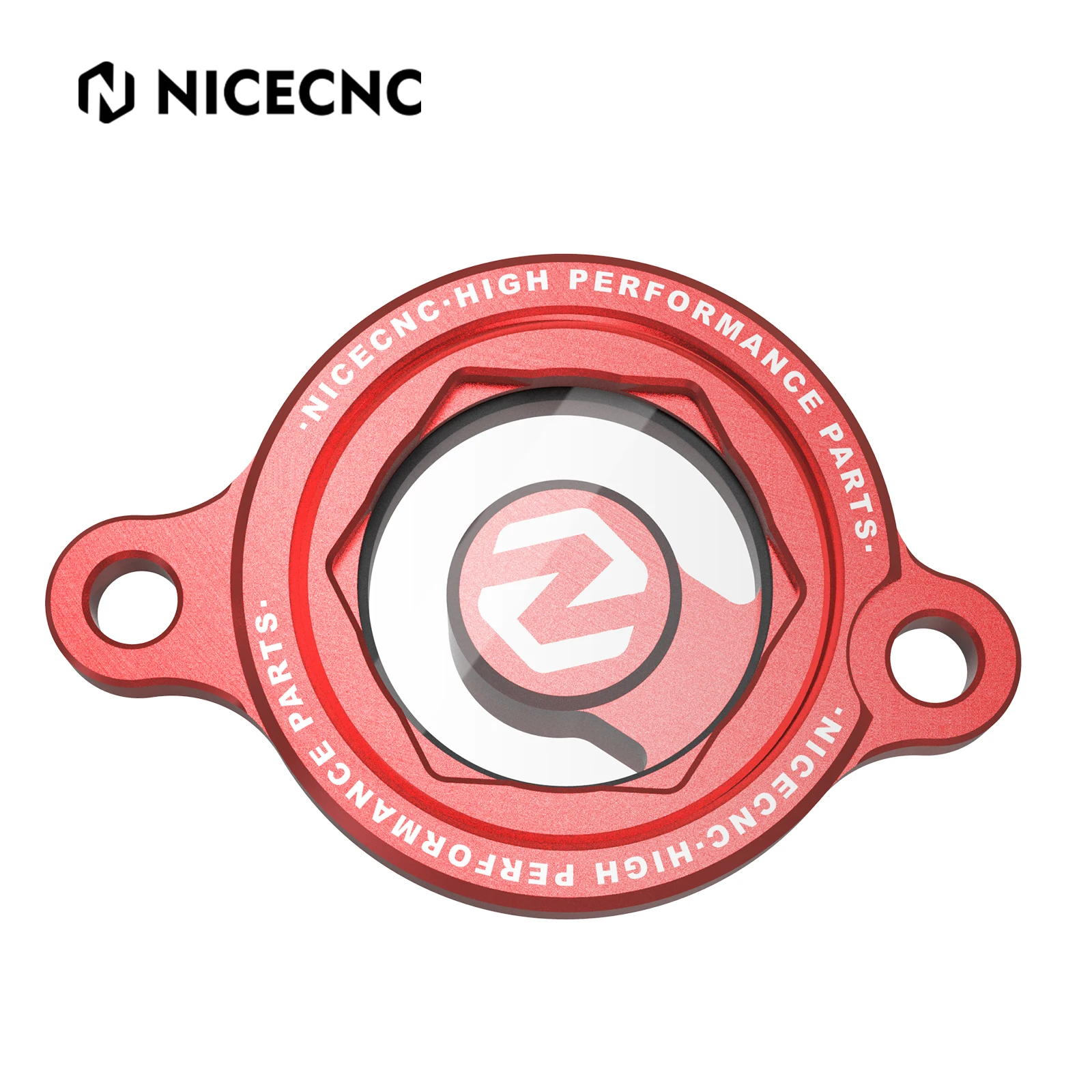 NICECNC Transparent Engine Oil Filter Cover Cap For Honda CRF250R CRF250RX CRF450R CRF450RWE CRF450X CRF450RX CRF450L CRF450RL
