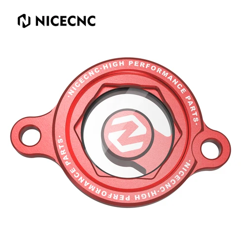 Imagen 2 del producto NICECNC tapa transparente de filtro de aceite de motor para Honda CRF250R CRF250RX CRF450R CRF450RWE CRF450X CRF450RX CRF450L CRF450RL