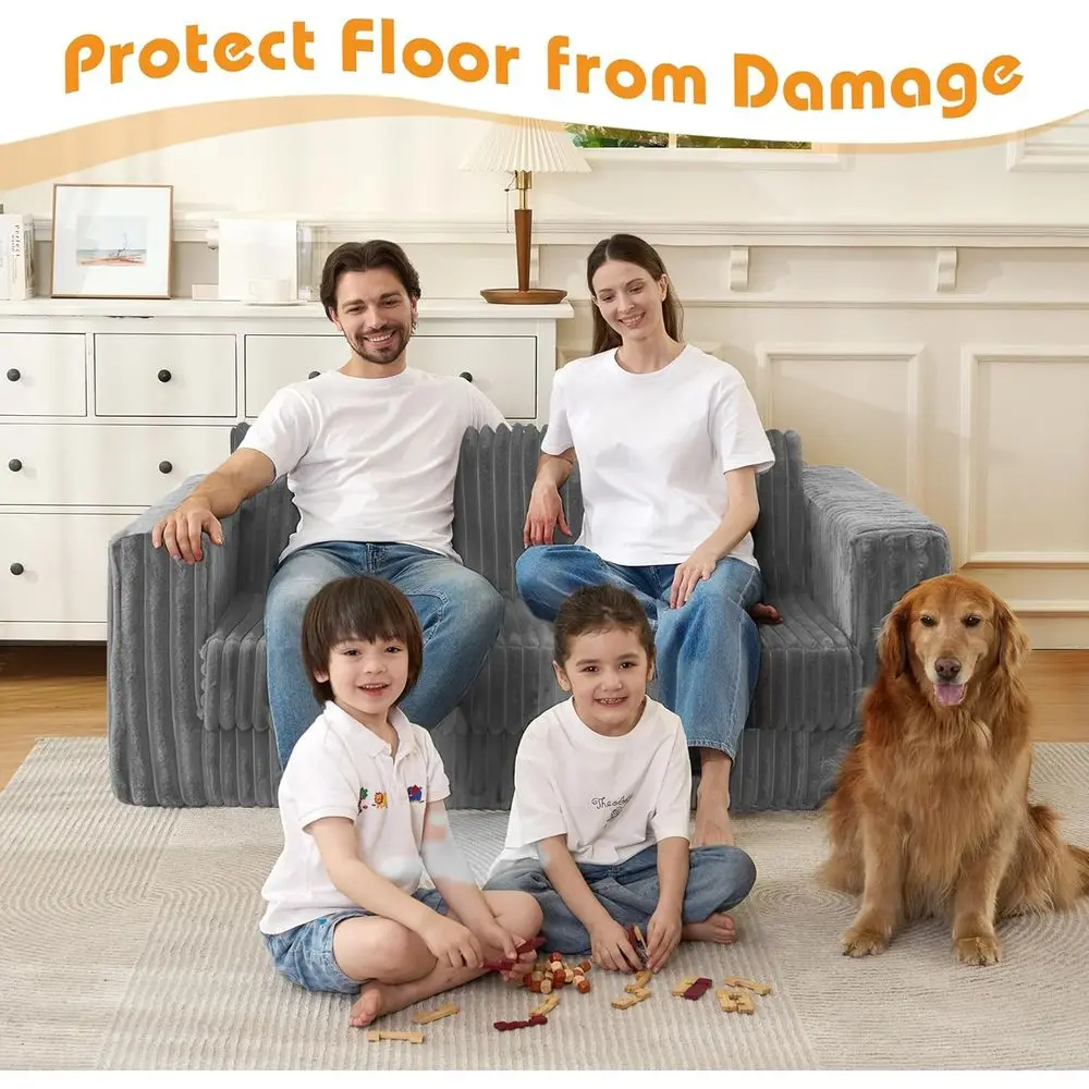 49.8Loveat onelCouch, 4-in-1 Convertile Soa ed, Plush ur olding uton Soa ed Couches or Living Room, High-Density oam Support, No