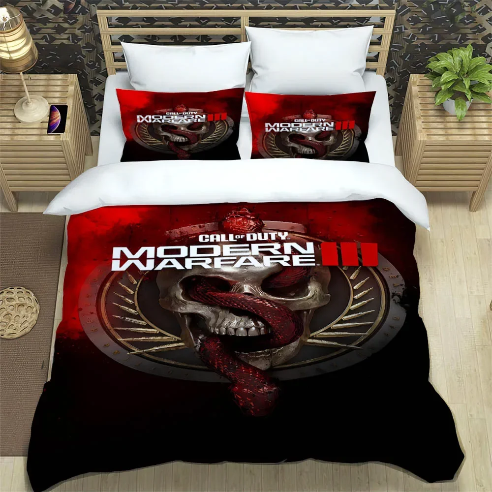 Call of duty Bedding Set Modern Warframe duvet cover set MW comforter cover set US King Queen Twin Full Size for aduts Bed Linen