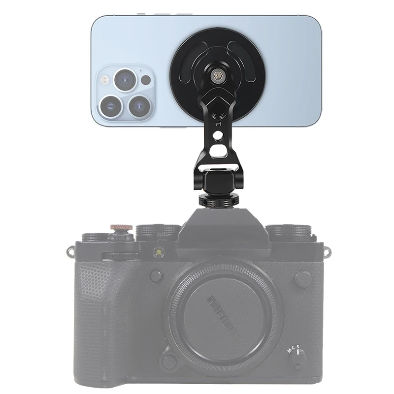 Neue Magnetische 10W Drahtlose Ladegerät Handy Halter Stehen Kugelkopf Tilt 1/4 Kalten Schuh Halterung für iPhone Magsafe magnet Halterung – Detail 11