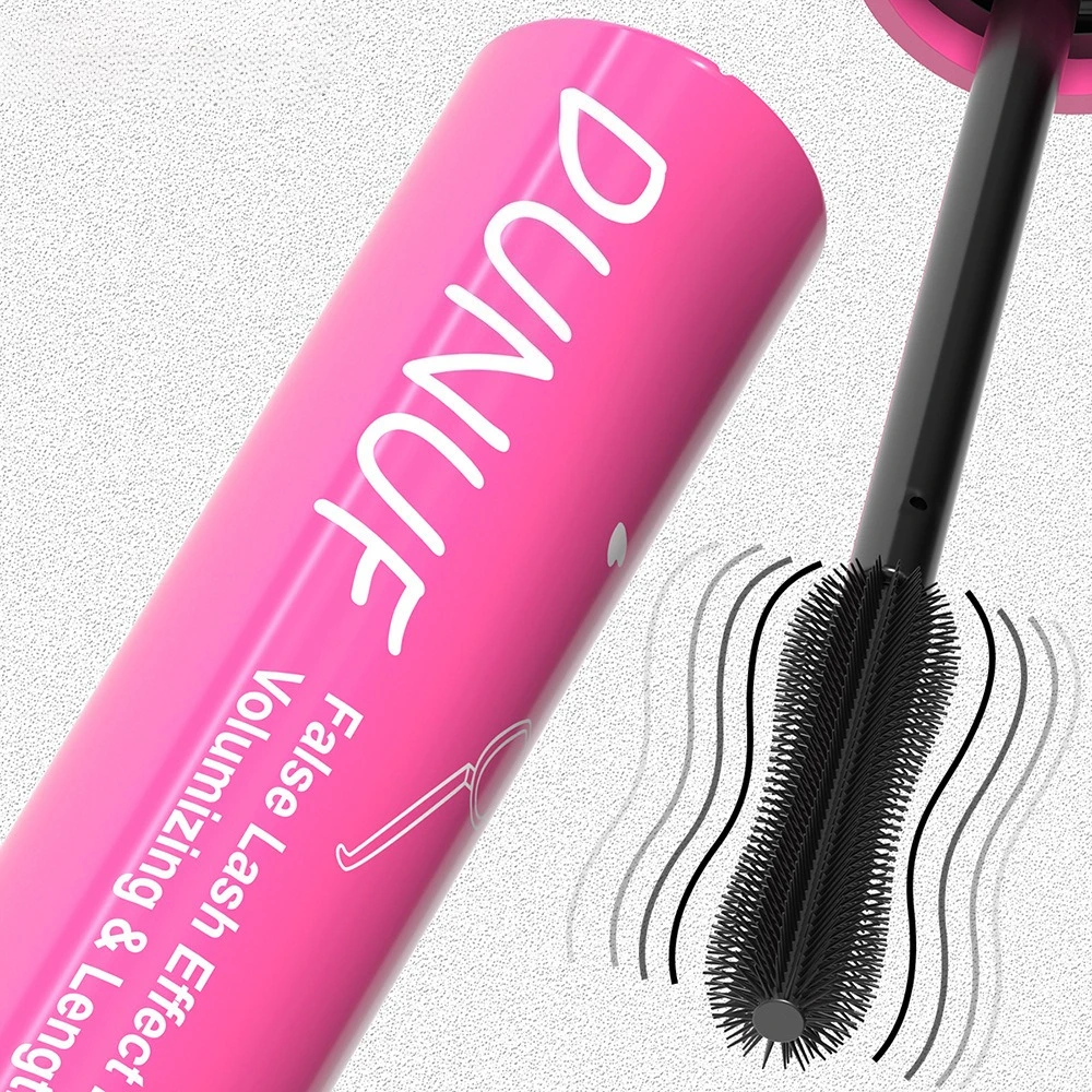 Mascara nero impermeabile senza impacchi Allungamento naturale Volumizzante Curling Resistente ai sbavature Facile rimozione con acqua calda