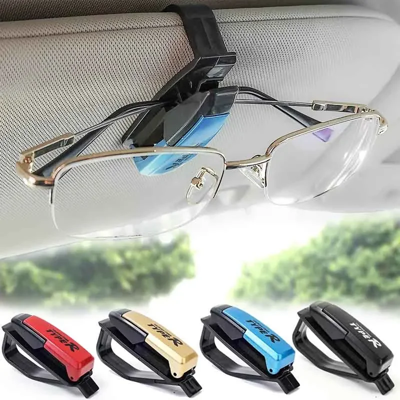 Universal Car Glasses Clip Automobiles Sunglasses Card Ticket Clip Holder Hair Various Color Glasses Clips Interior Accessories