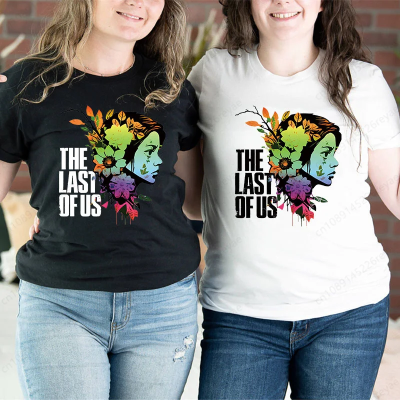 

Забавная черная футболка The Last of Us Rint, женские летние футболки Harajuku, женская уличная одежда, повседневная рубашка с круглым вырезом