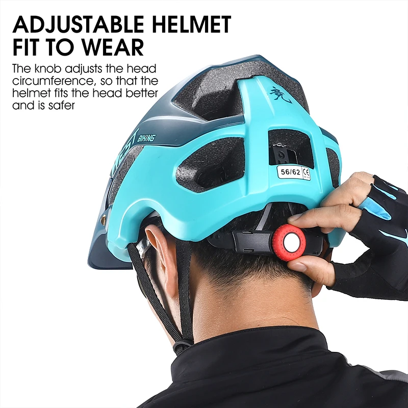 WEST BIKING-Casco ultraligero para hombre y mujer, gorra protectora de seguridad para bicicleta de montaña y carretera, equipo de ciclismo