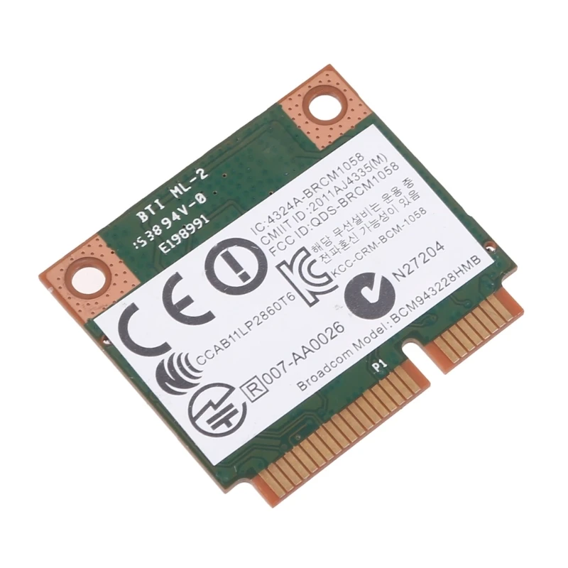 BCM943228HMB Half Mini PCI-e WIFI Wlan + Bluetooth-compatible Card for HP