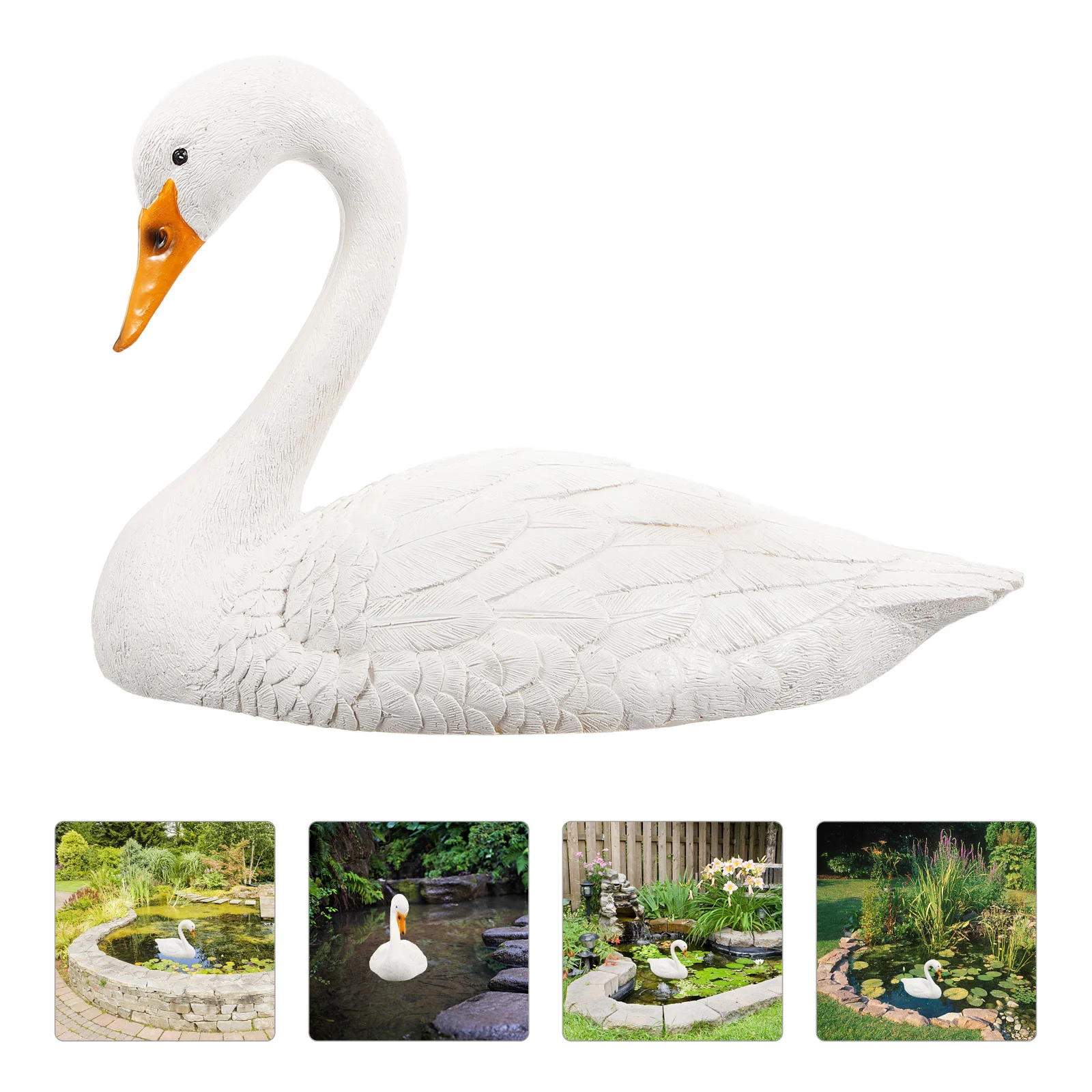 Floating Swan Simulation Water Decoration Home Artificial Decorations Pond Garden Ornament