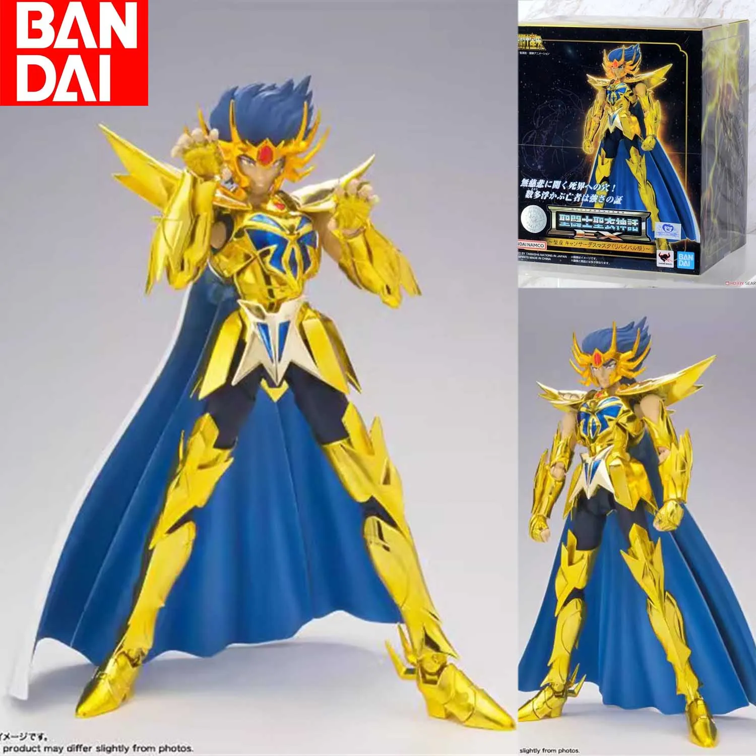 Bandai Original Saint Seiya Sacred Garment Myth EX Japanese Edition Golden Cancer Dismaske Reborn Version 2.0 Figures Model Toys