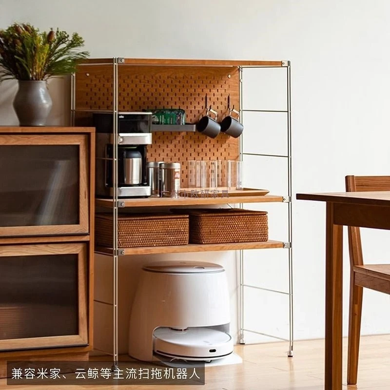 Japanese-style shelf, living room storage rack, floor-to-ceiling multi-functional storage, home display