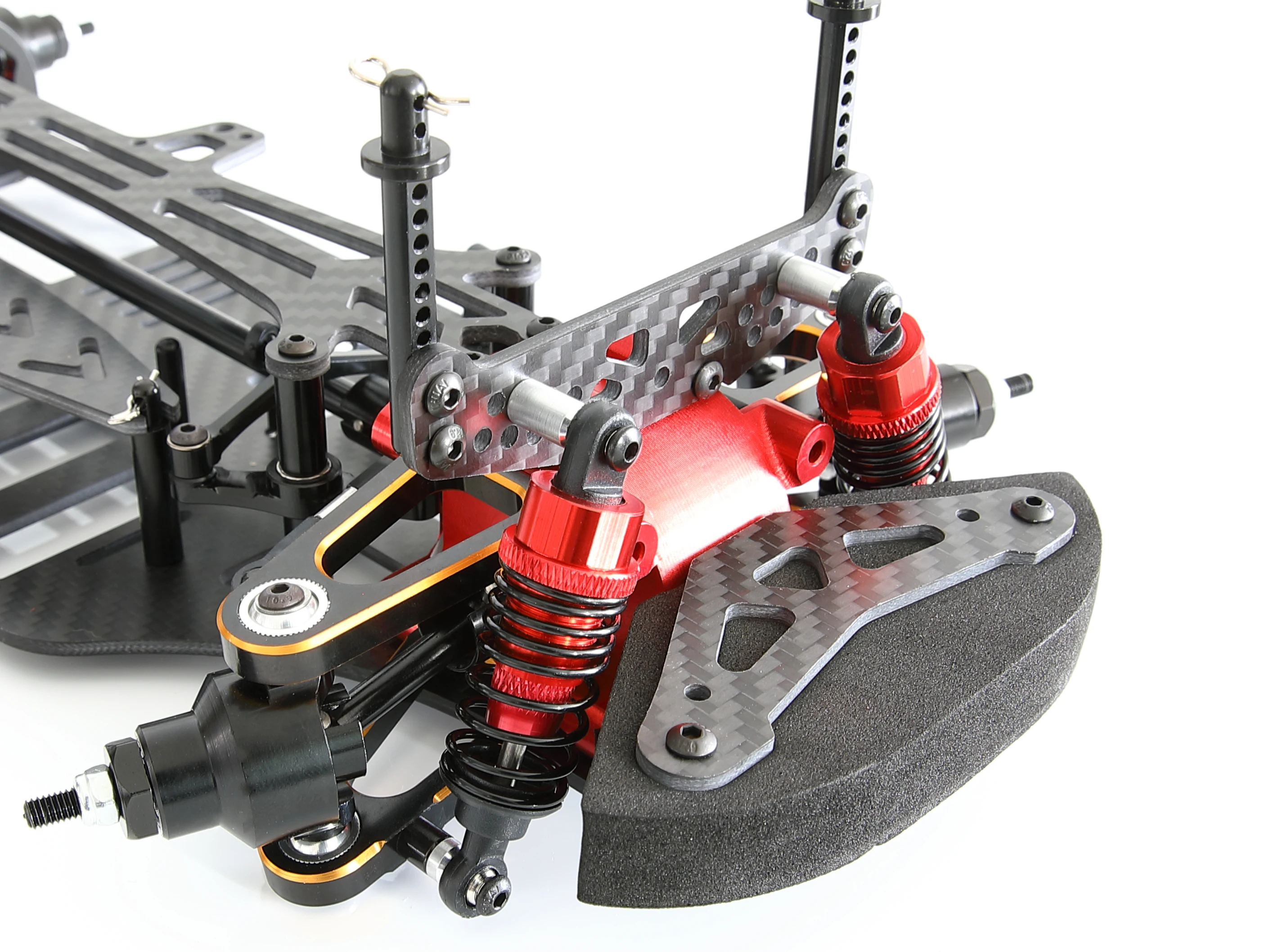 TT-01 CNC Aluminum Carbon Fiber Frame Chassis Upgrade Metal Components for 1:10 TT01 Tamiya 1/10 RC Car