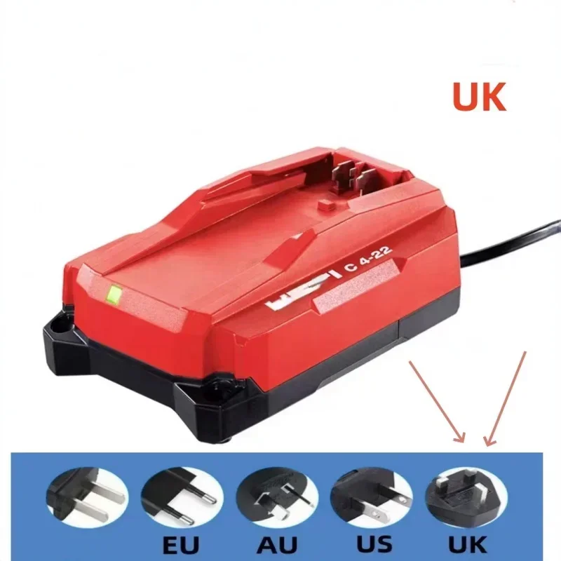 100%Original 5200mAh for HILTI NURON 22V TE4-22 TE6-22 SD5000-22 SF6H-22 SIW4-22 SIW6-22 SIW8-22 Electric Tools Battery Charger