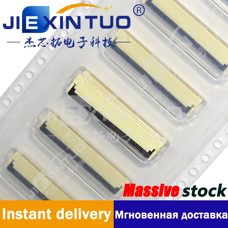 XF2M-4015-1A CONN FPC 40POS 0.5MM R/A 40 Position FPC Connector Contacts, Top and Bottom 0.020