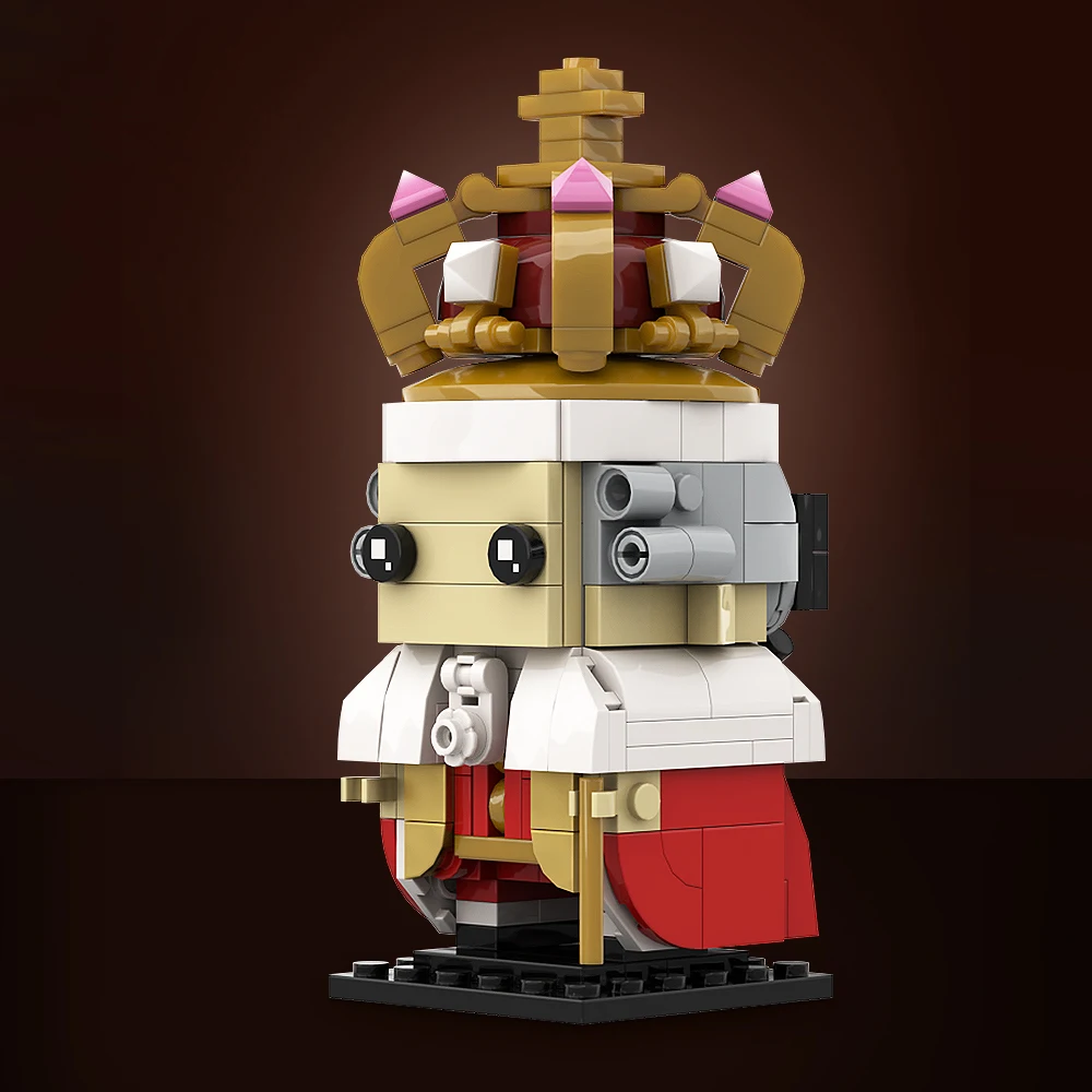 

Gobricks MOC-136828 Kinged George III Brickheadzs Building Blocks British Monarch George William Frederick Model Assemble Bricks