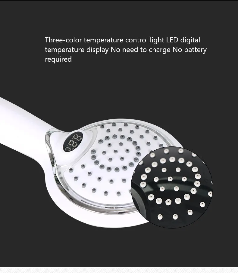 Popular Modern Shower Head Auto Color Changing LED Shower Head Bathroom Shower Head Hand Shower