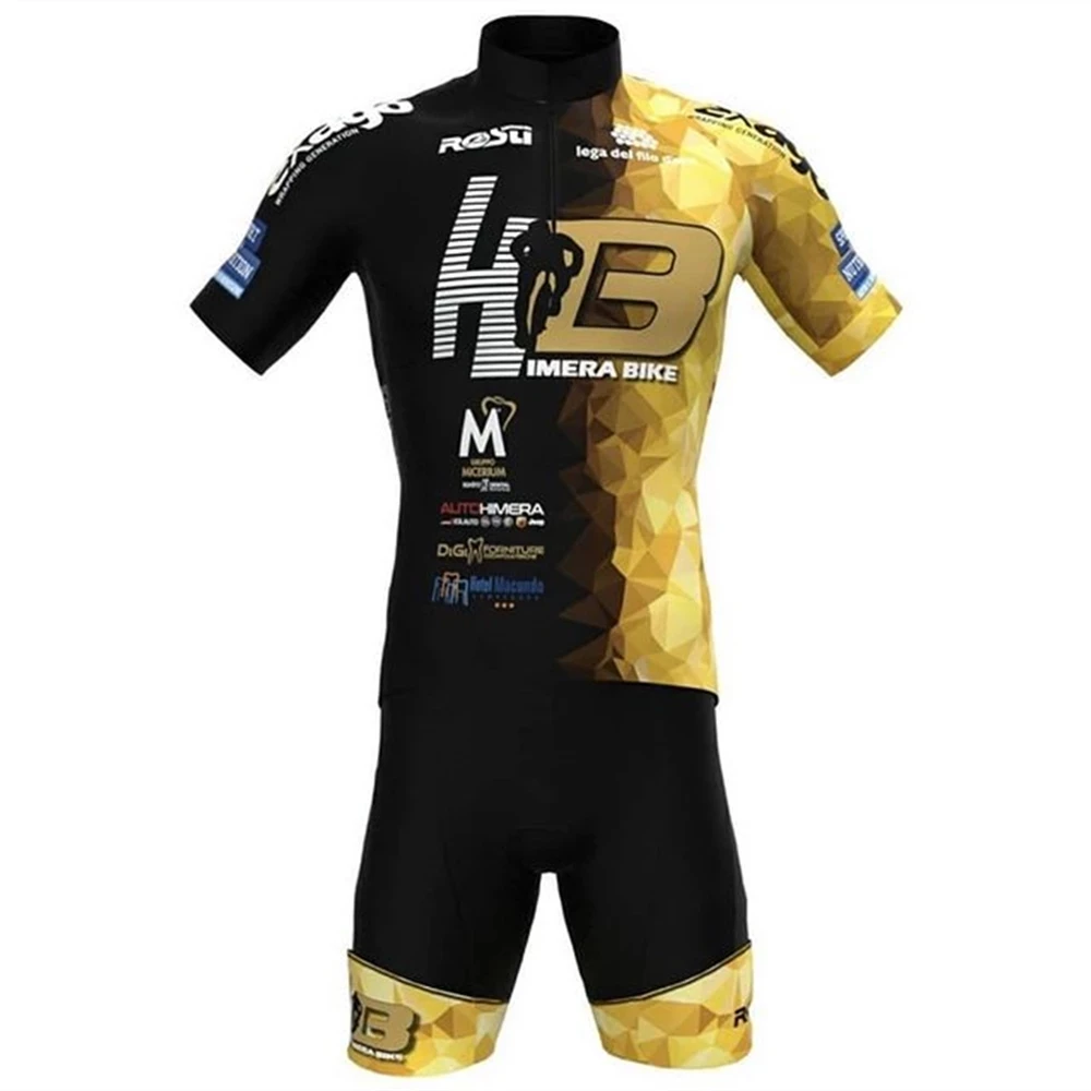 HB ANDRONI Cycling Clothing pro team cycling jersey Sports suit  Maillot Ropa Ciclismo bike men Summer Bicycle 9D gel shorts kit