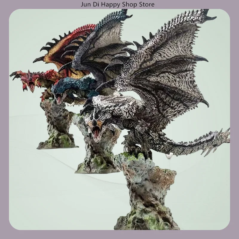 24cm Fire Dragon 3 Colors Anime Figure Model Statue Collection Desktop Decoration Ornament Toy Gift for Fans