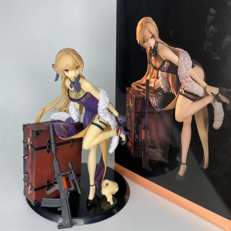 

20cm Girls' Frontline OTS-14 Purple Rain Heart Double headed Carving anime Girls' Handmade Model Ornaments