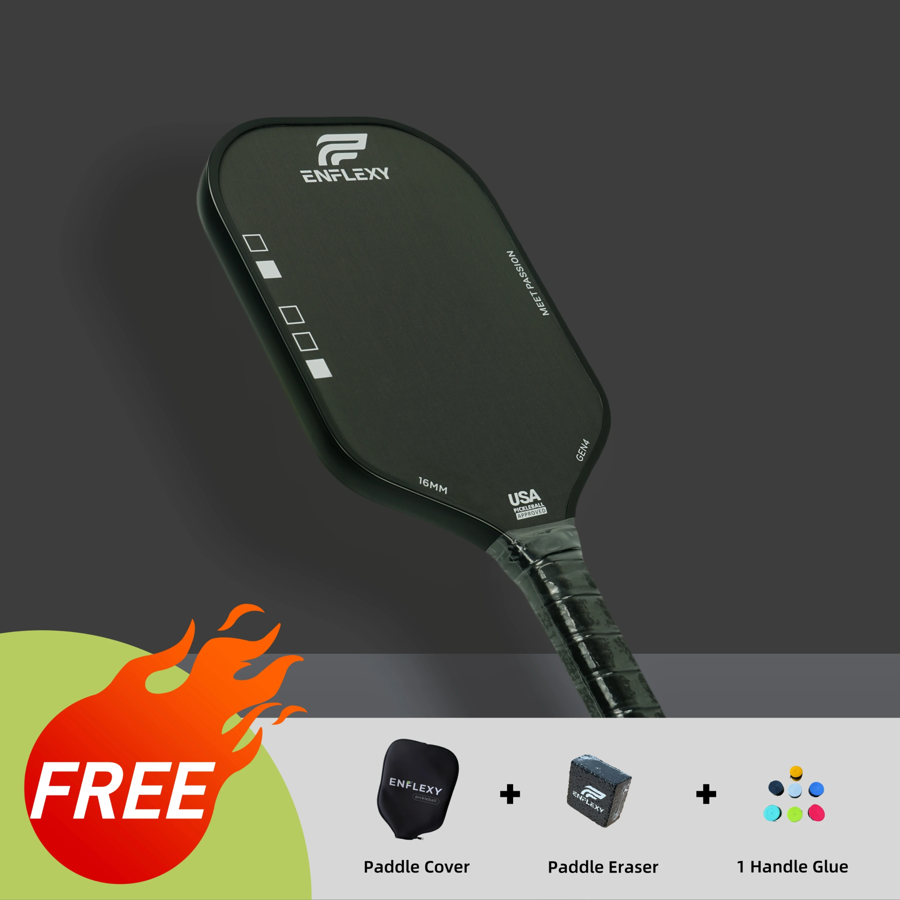 

2025 ENFLEXY Summer exclusive honeycomb core Gen 4 pickleball paddle