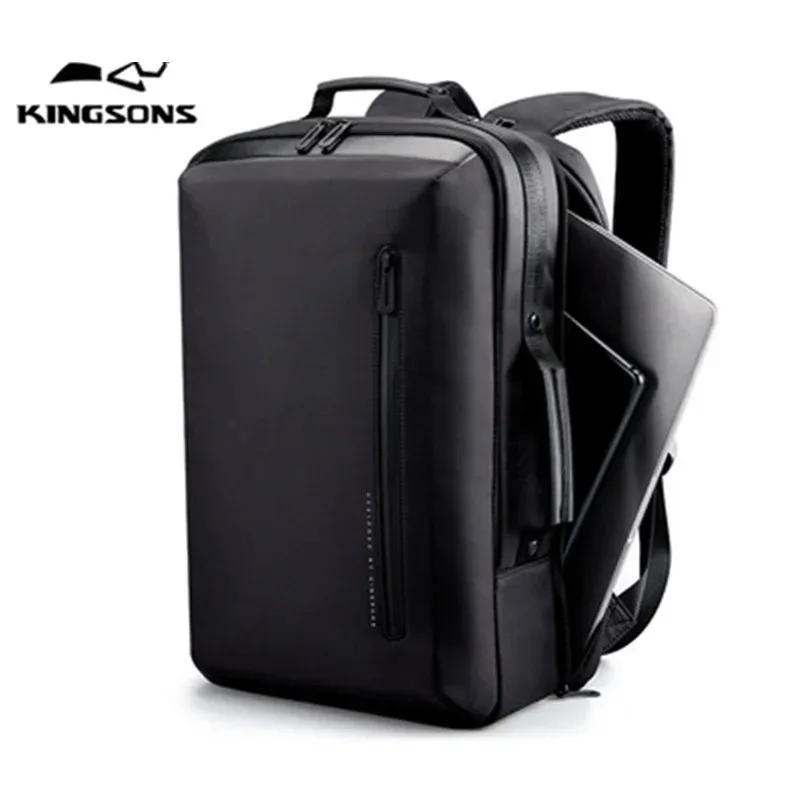 Kingsons New 15.6\'\' Laptop Backpacks Large Capacity Anti Thief Multifunctional Backpack WaterProof for Business Shoulder Mochila