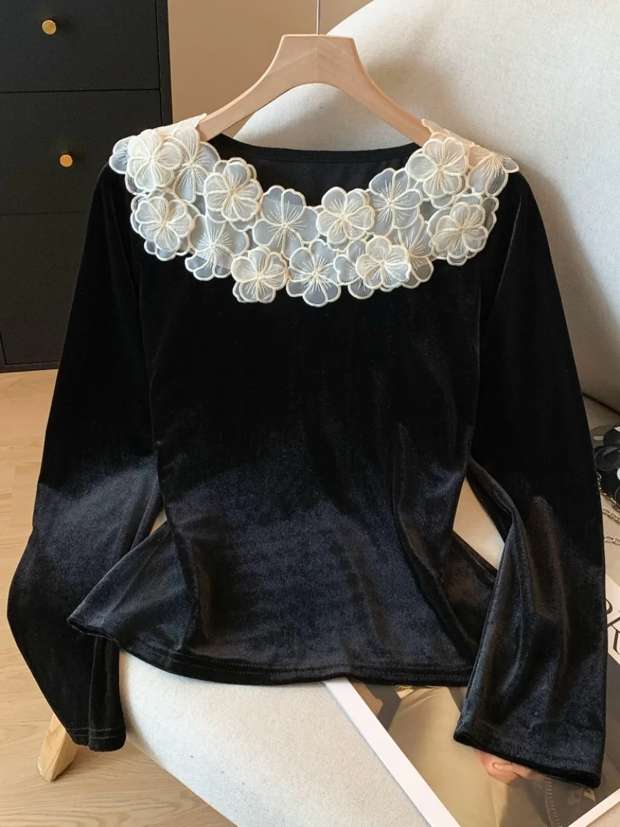 

Женская осенне-зимняя новая верхняя одежда Hebden Sle Bla Velvet irt High ade Sensation Personali, модель самоконсервирования