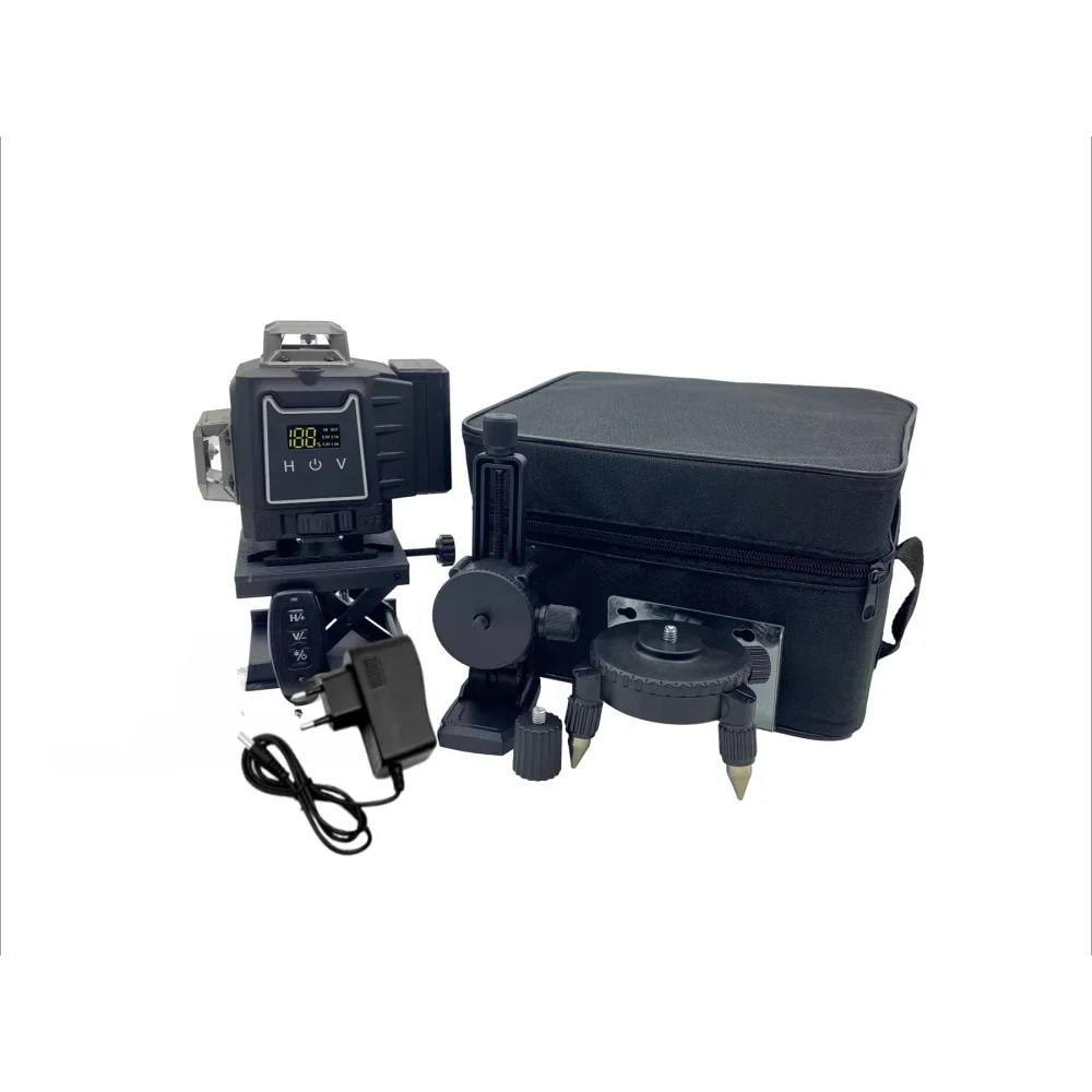 Штатив/поворотный лазер 16-линейный лазер Профессиональный уровень зеленой линии Самовыравнивающийся на 360 автономный