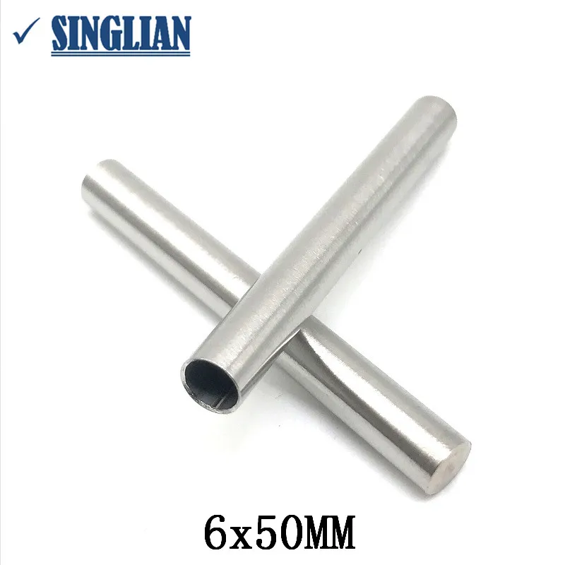 100pcs/lot PT100 NTC Package Stainless Steel Sleeve Pipe 6x50mm DS18B20 Temperature Sensor Detection Probe Case 6*50mm Housing