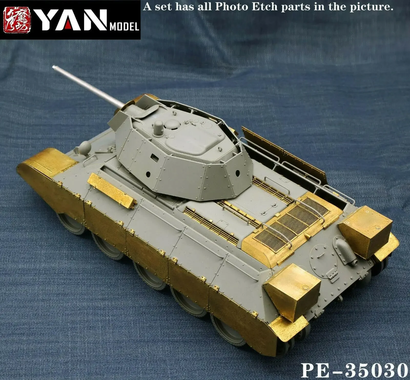 Yan Modell PE-35030 1/35 Skala T-34/76 Detail Up Set für Grenze Modell BT-009