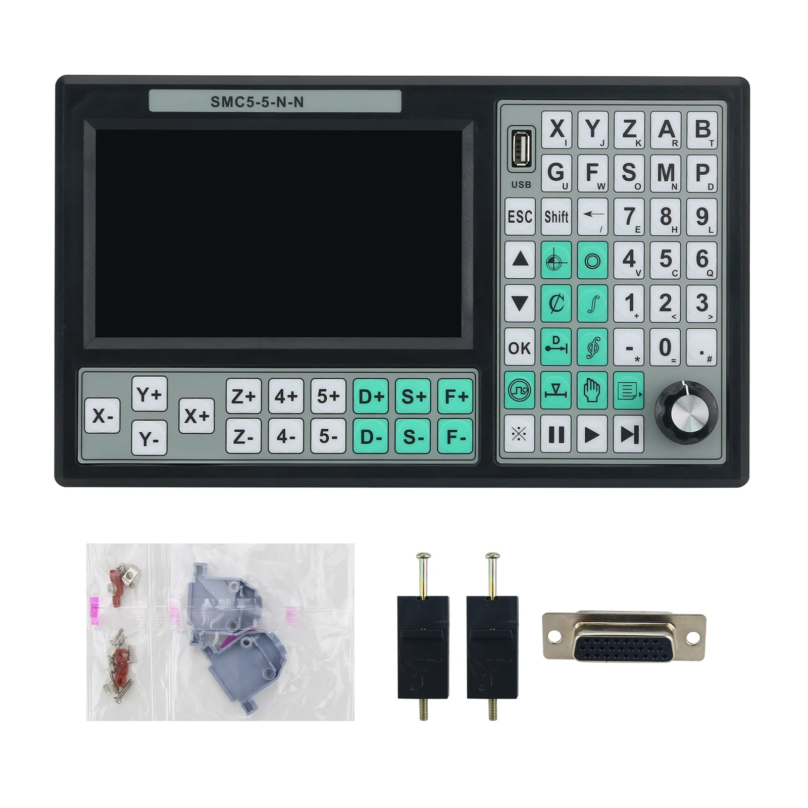 NEW SMC5-5-N-N 5-Axis CNC Offline Controller 32-Bit CPU RTCP CNC Motion Controller with 7-inch LCD