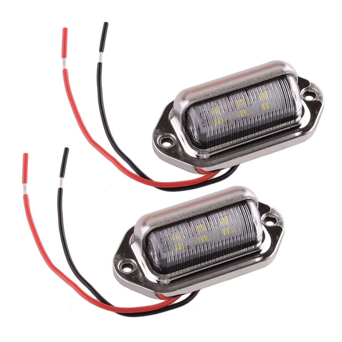 

12V-24V LED Deck Courtesy Stern Transom License Number Plate Light For Marine Boat Trailer Motorcycle Car Truck 2Pcs Waterproof