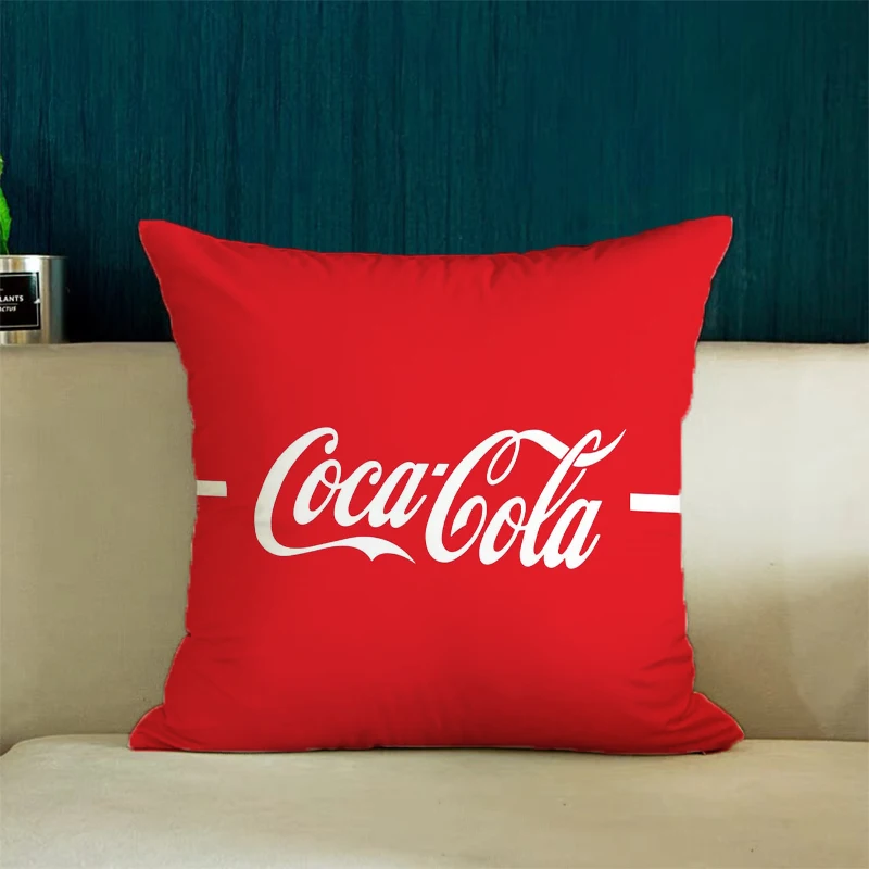 Pillow Covers Decorative Luxury Cushion Cover for Living Room Cushions C-Coca C-Cola Pillowcase 40x40 Home Decor Bed Pillowcases