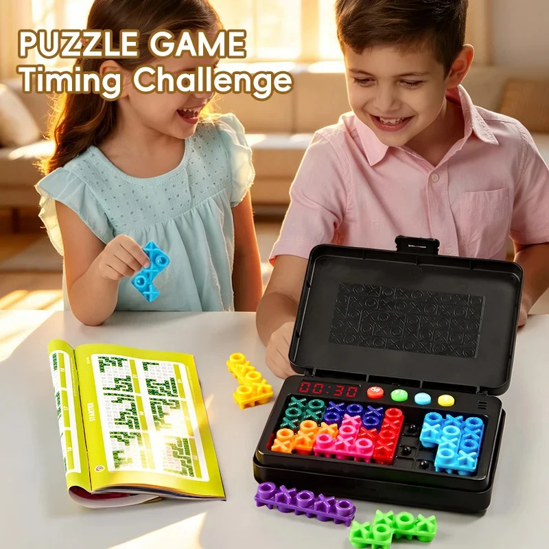 KNYYSECQ Smart XO Puzzle Children's Puzzle Toy Logic Thinking Challenge Toy Parent Child Interactive Game Early Education Gift view 3