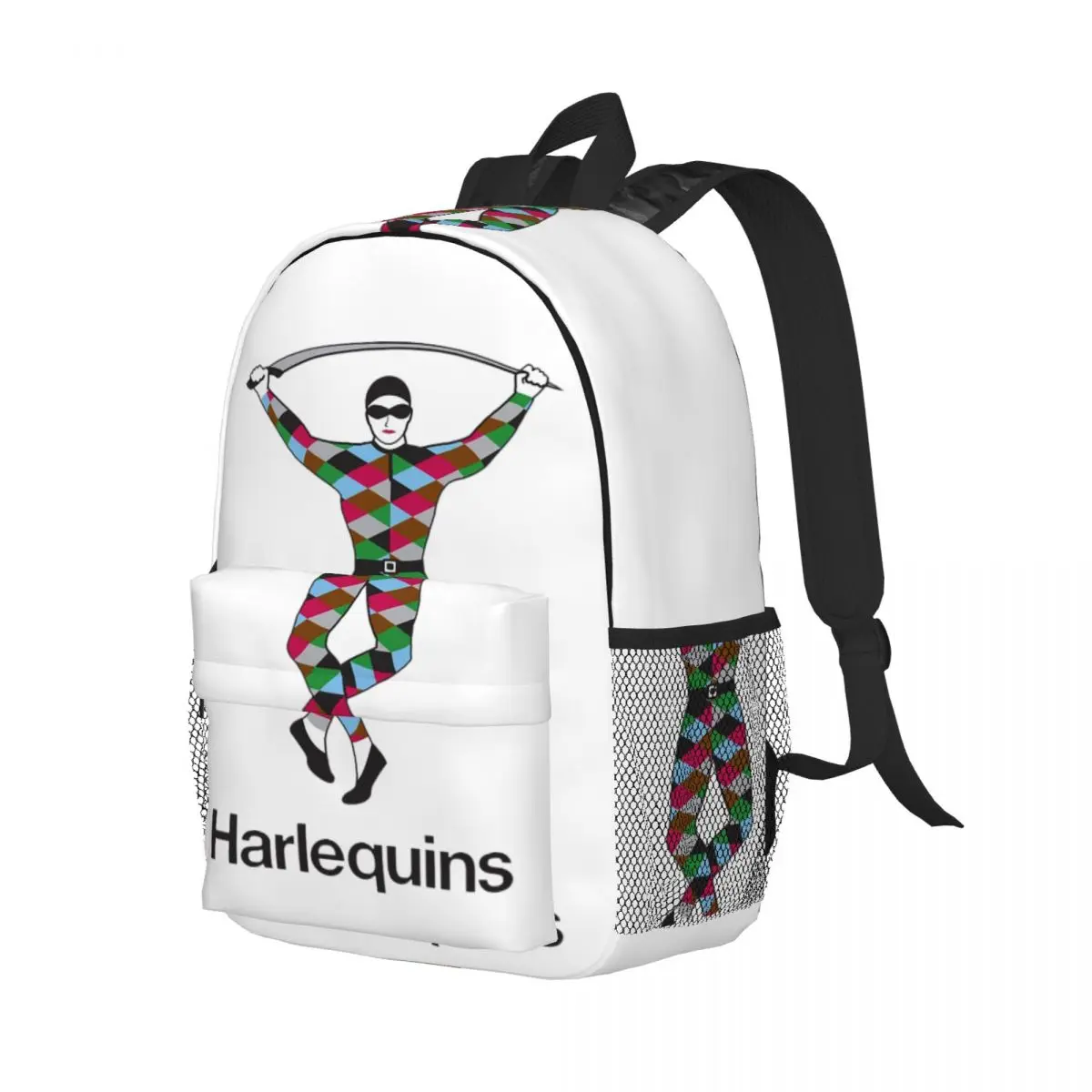 Harlequins-Merch Backpack Student Boys Girls BookBag Men Women School Bag Laptop Shoulder Bags