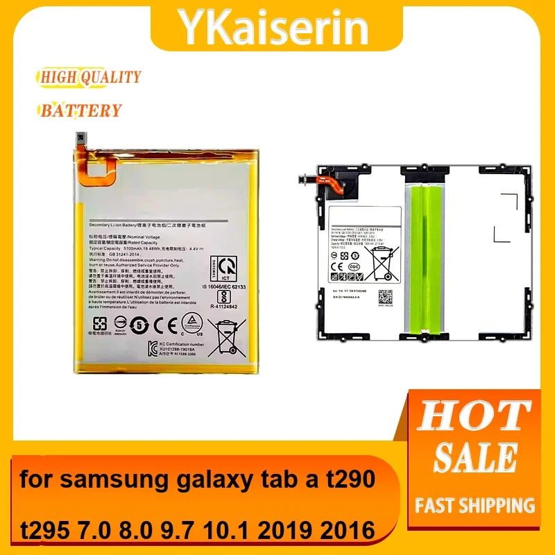 

4000-7800 мАч для Samsung Galaxy Tab A T290 T295 7,0 8,0 9,7 10,1 2019 2016 Аккумулятор для планшета EB-BT550ABE EB-BT280ABE Swd-WT-N8