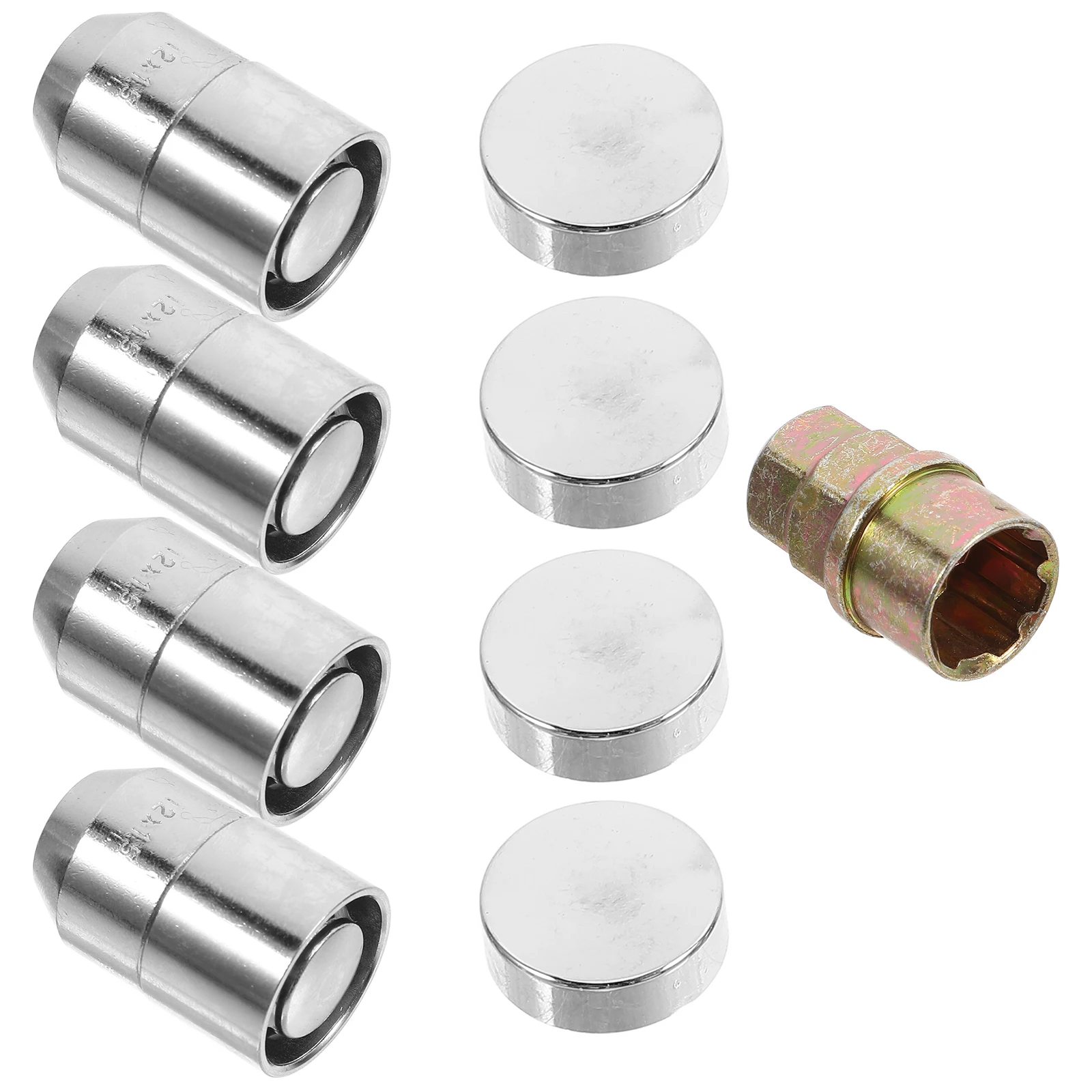 

Anti Theft Wheel Lock Nut Silver Security Bolt Iron Modified Pieces Refitting Parts Protect Car Safety Durability Easy