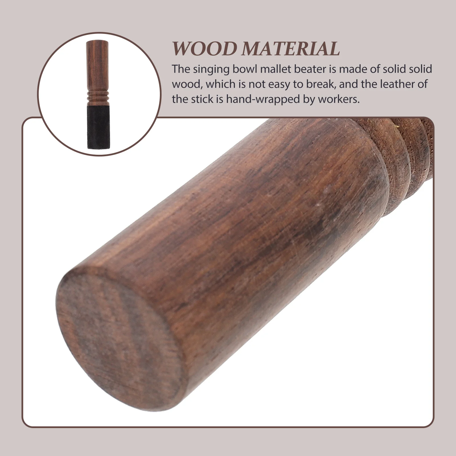 

Nepalese Handmade Buddha Sound Bowl Wooden Stick Compact Durable Singing Bowl Striker Meditation Tool Healing Music Therapy Yoga