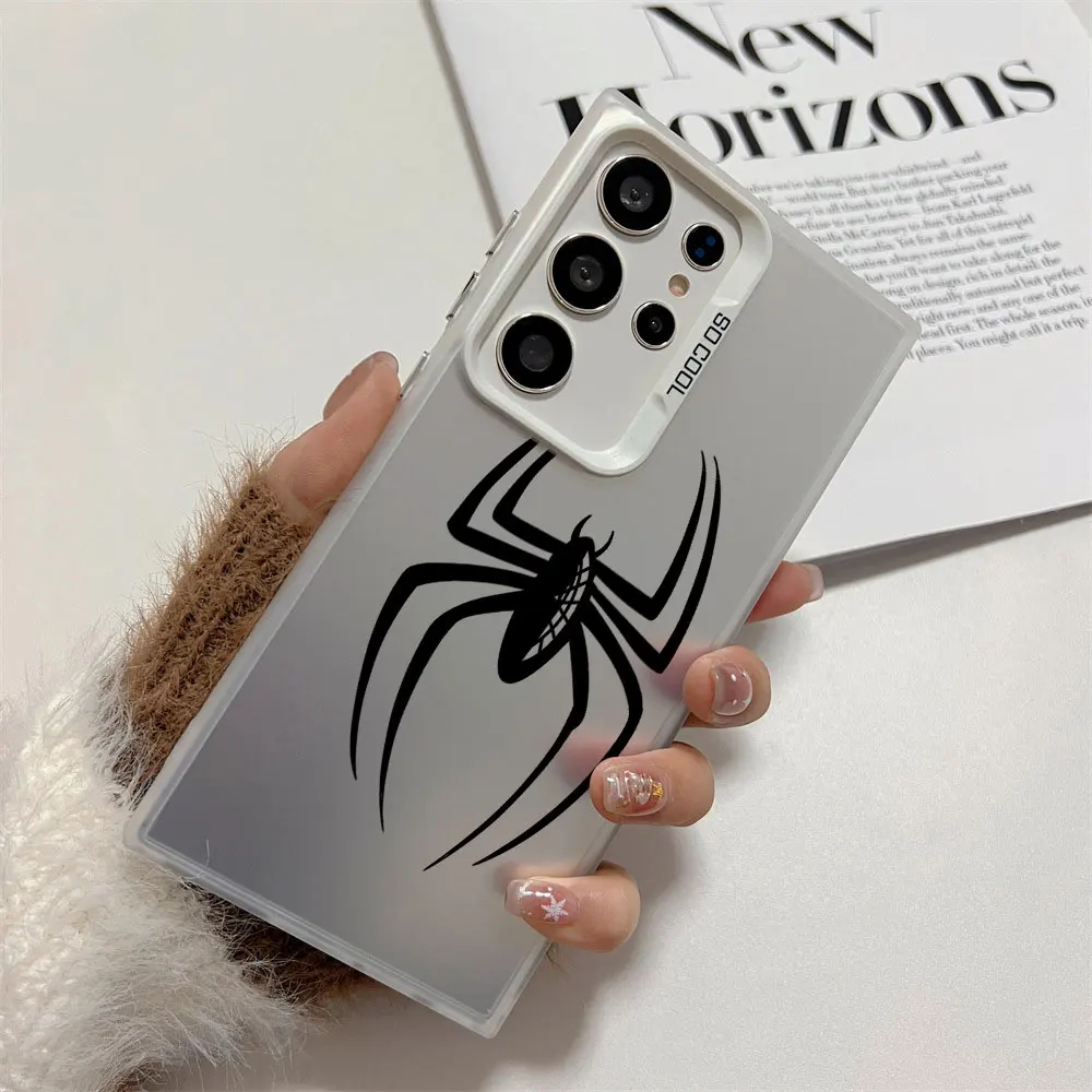 Spider Print Phone Case For Samsung Galaxy A71 A72 A73 A56 A55 A54 A53 A52 A52s A51 A50 4G 5G AntiScratch Hard PC Back Cover view 4