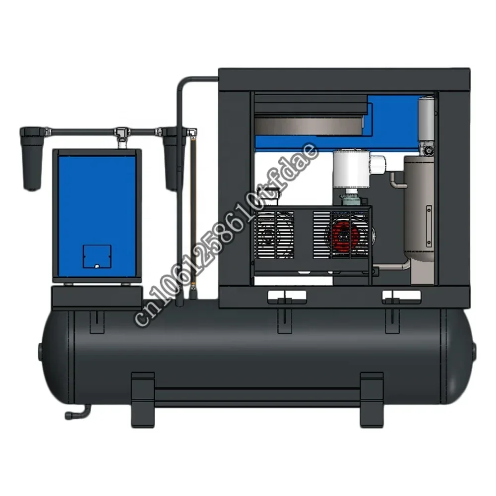 7.5kw portable direct drive air cooling screw  compressor with tank integrated manufacturer