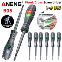 ANENG B05 Word/cross Screwdrivers Neon Bulb Indicator Meter Electric Pen Insulated Electrician Highlight Pocket Tester Pen Tools