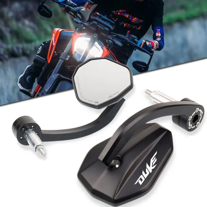 صالح ل DUKE390 DUKE250 DUKE 390 250 125 250 690 790 890 890R 1290 1390R دراجة نارية 7/8 "22 مللي متر مقود نهاية مرآة الرؤية الخلفية