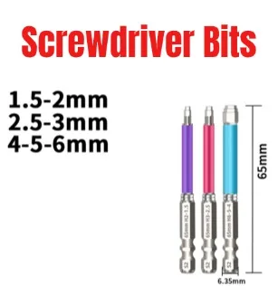 6pcs Hex Shank Screwdriver Bits For Electric And Cordless Drills Featuring Construction And Torque Optimization