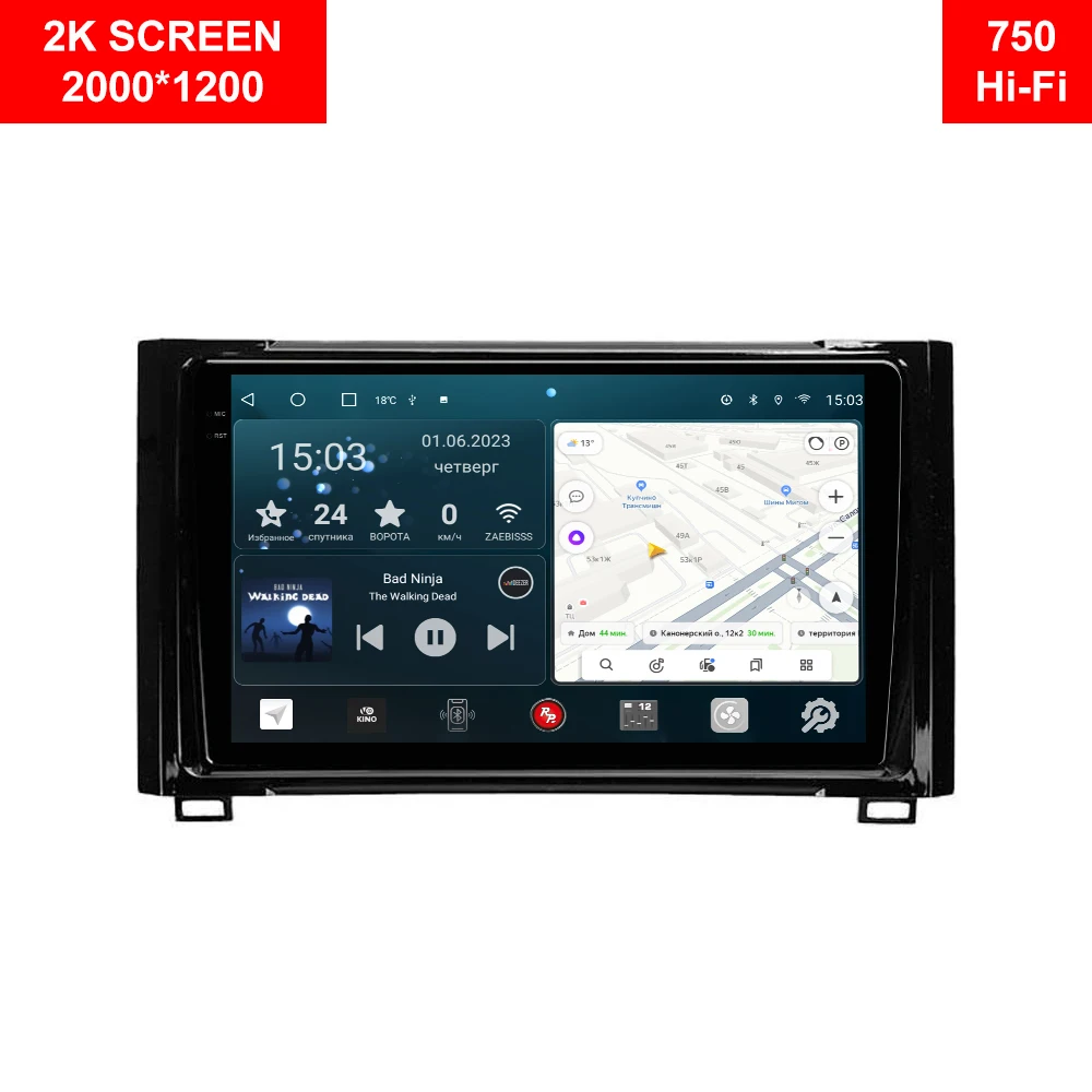 2K redpower 75181 hi-fi car radio for Toyota Tundra 2nd generation 2nd generation 2nd restyled xk50 (02.2013-n.)