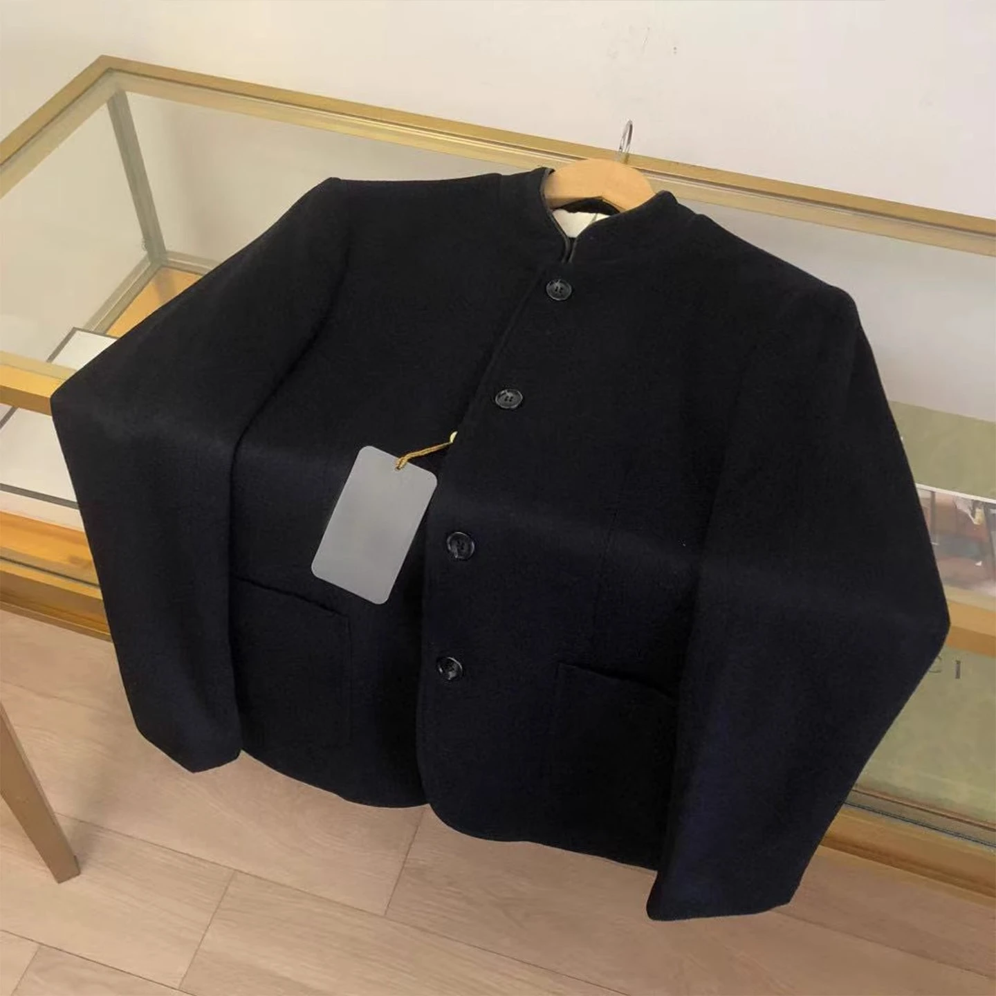 

Italy LP 25aw Casual cashmere stand-up jacket