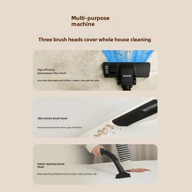 Vacuum Cleaner Household Vacuum Small Large Suction Dry and Wet Dual-purpose High Power Powerful Cat Hair Carpet Vacuum Cleaner