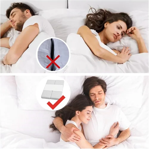 Imagen 2 del producto A84X-Bed Bridge Twin To King, convertidor de cama larga con botón de Metal y correas de fijación. Relleno Split King Gap para cama ajustable