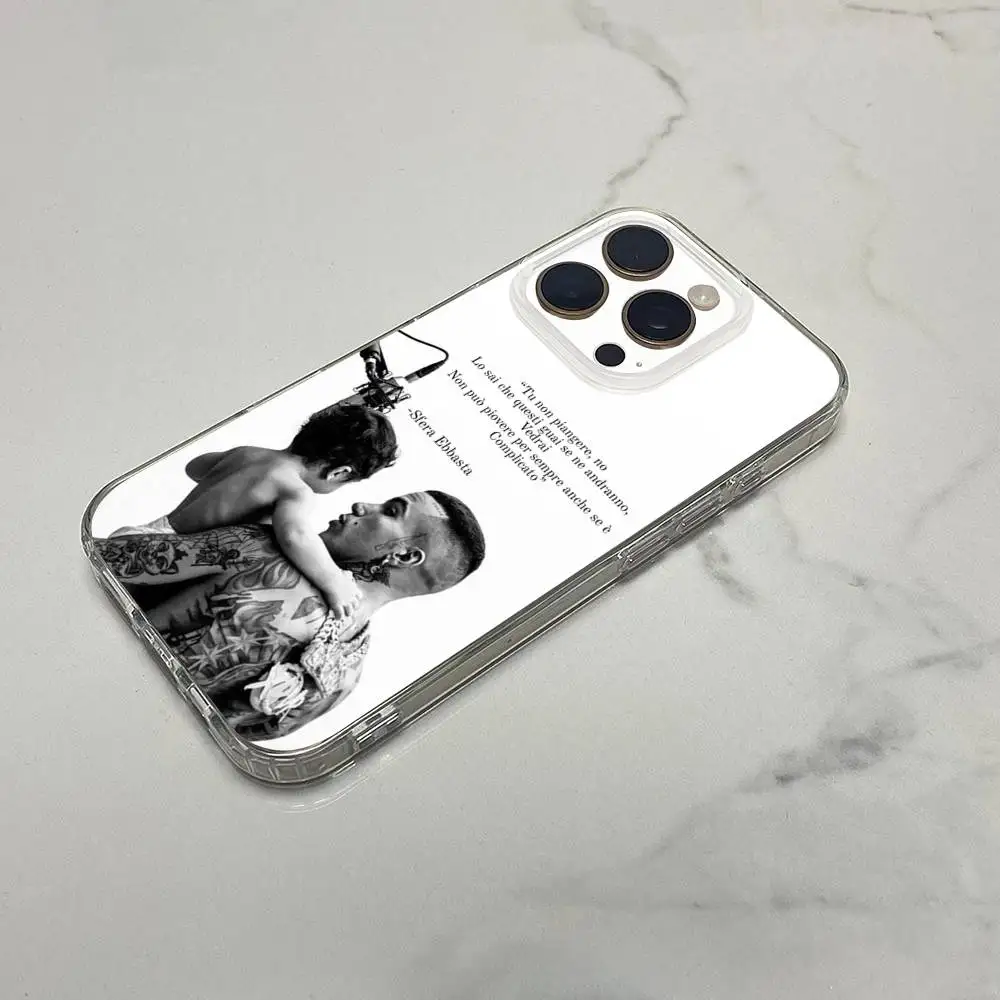 حافظة هاتف S-Sfera 15 Piani X2VR E-Ebbasta لهاتف iPhone 16,15,14,13,12,11 Plus,Pro,Max,XR,XS,Plus,E,SE4,غطاء شفاف صغير #4