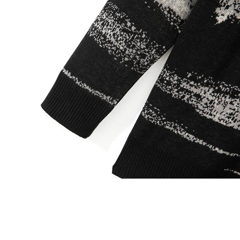 2023 New Autumn Winter Casual Sweater Men Loose Harajuku Style Round Neck Long Sleeve Mens Fashion Pullovers Trendy Sweaters