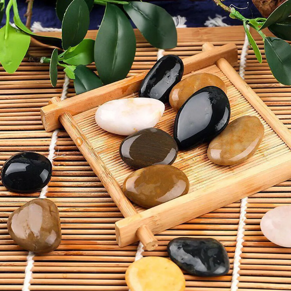 

2 упаковки натуральных камней для аквариума, декоративные цветные камни для ландшафтного дизайна, для цветочных горшков и аквариумов, для наружного ландшафтного оформления