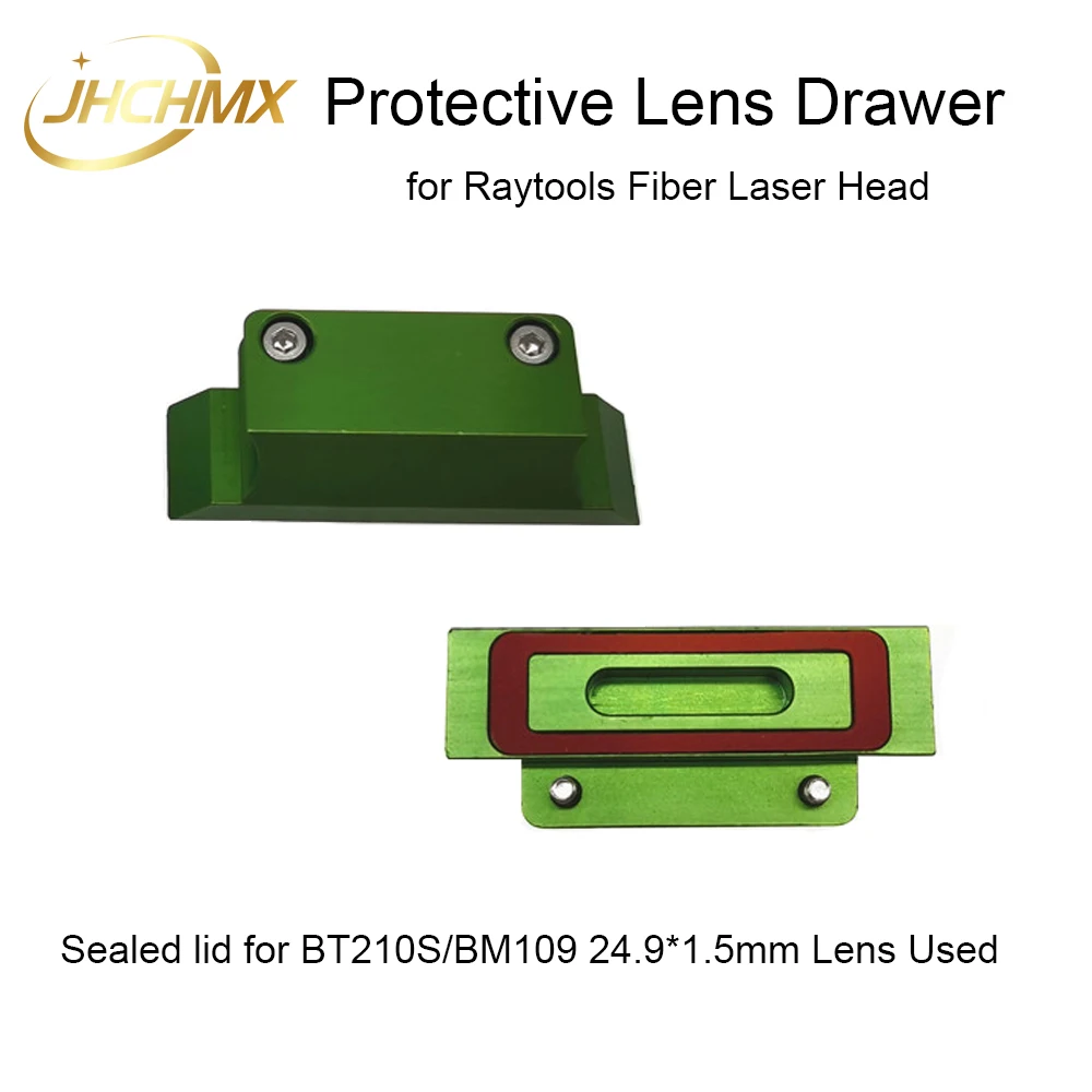 JHCHMX Raytools Laser Protective Lens Drawer 24.9*1.5/27.9*4.1 Lens Seat Metal Seal Ring Sealed Lid for BT240S/BM109/110/111