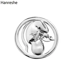 Hanreshe Obstetrics Baby Brooch Pins Medical Silver Plated Maternity Doctor Nurse Lapel Badge Jewelry Gift Decoration