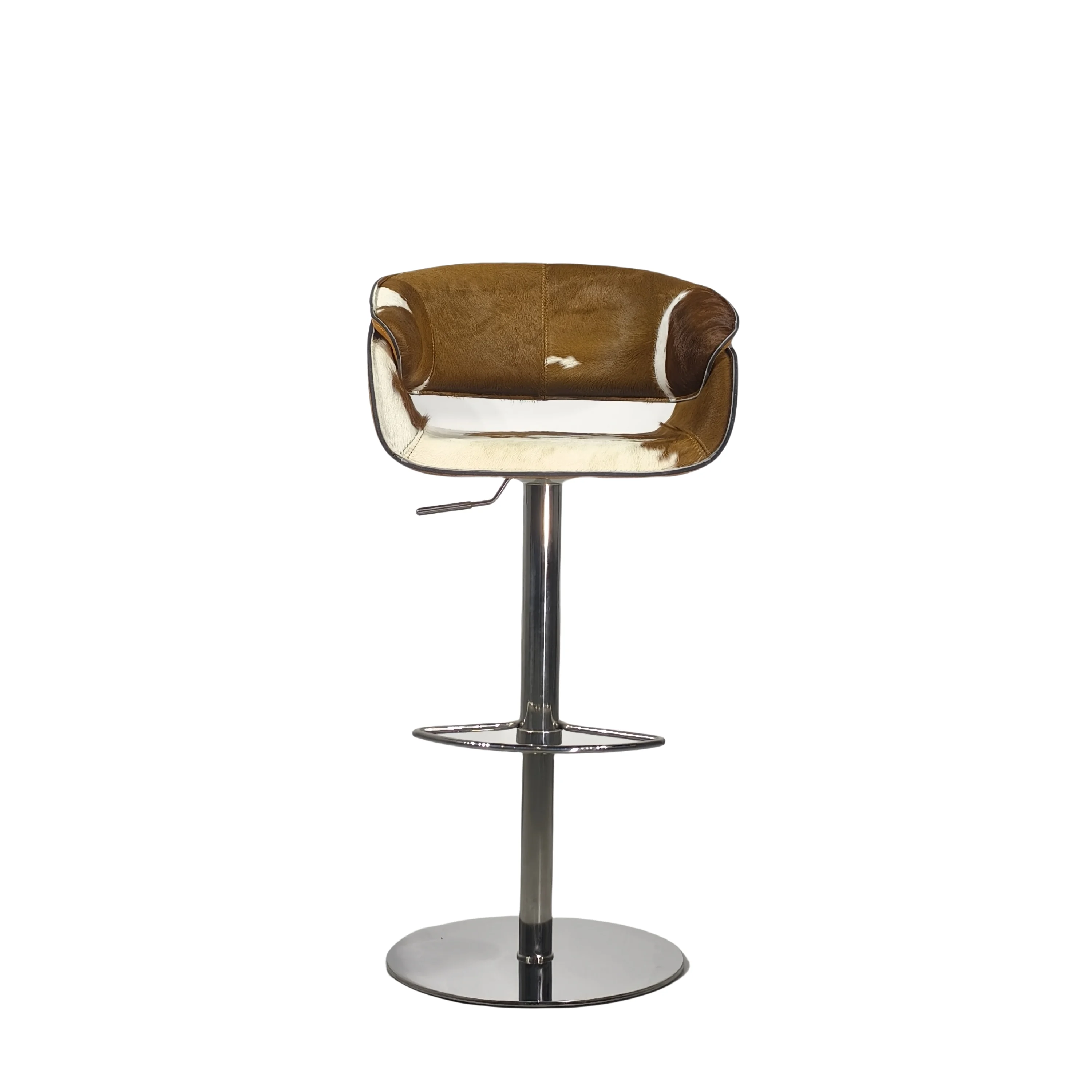 #Luxury Steel Frame Adjustable Modern Minimalist Swivel Bar Stool Dining Counter Home Apartment Hotels Villas Leisure Mail